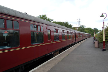 Fototapeta premium Passenger Carriages at Bitton Railway Station
