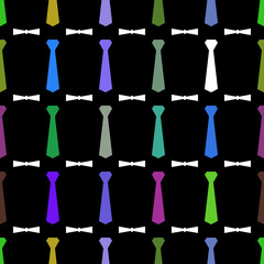 Bow tie seamless pattern background