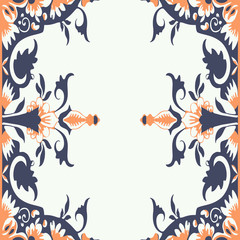 Fototapeta premium Vector Ornamental Floral Frame