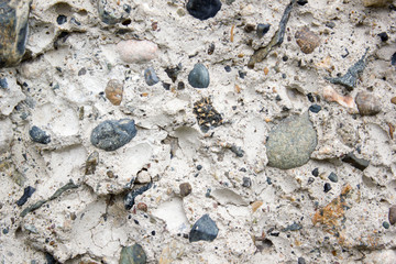 Closeup fragment of grunge weathered wall of a building