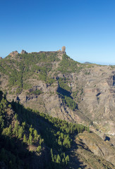 Fototapeta na wymiar Gran Canaria, Caldera de Tejeda, Roque Nublo