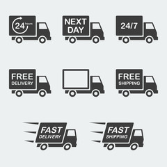 delivery icon set