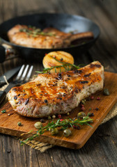 Pork loin fried
