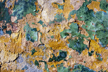 Wall Texture Aged Painted Layers Close Up