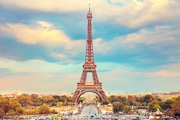 Fotobehang Eiffeltoren © sborisov