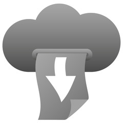 Digital storage. Cloud icon.