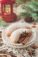 Christmas homemade sugar cookies Crescent