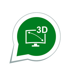 3D tv icon