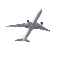 Jet aircraft  isolated on white background with clipping path