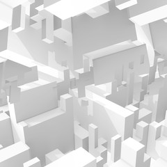 3d digital background with intersected cubic forms