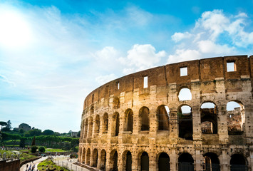 Obraz premium Colosseum in Rome in Rome, ITALY
