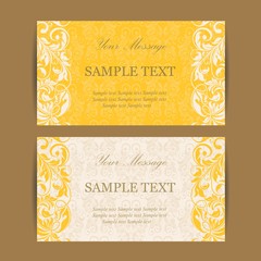 Vintage Invitation Card.
