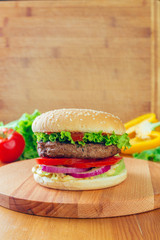 Fresh tasty burger