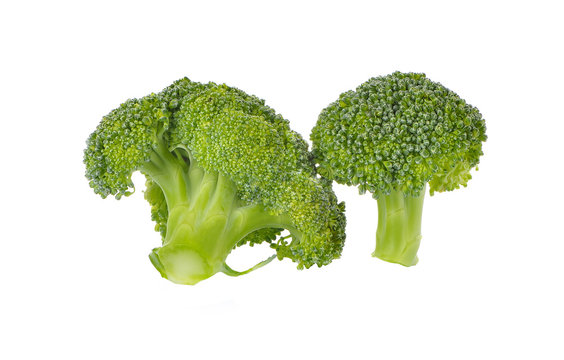 Fresh broccoli isolate on white background