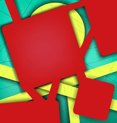 Digital geometric lines red color