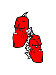 2 evil grim guys fish team buddies