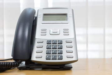 telephone on table work of room service business office