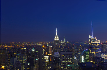 Fototapeta na wymiar New York City aerial view