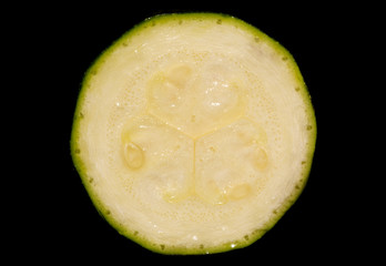 inside of a courgette