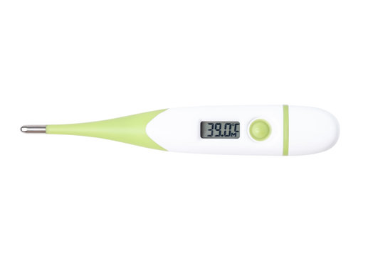 Digital thermometer to check the flour … – License Images