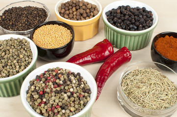 differen kind of spices
