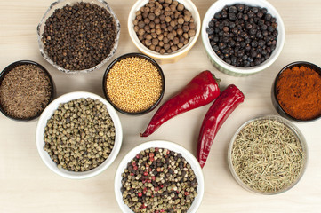 differen kind of spices