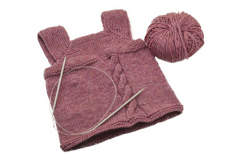 Baby Strickkleid in rosa