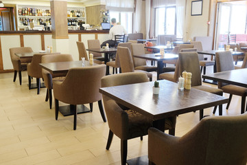 Interior of restaurant