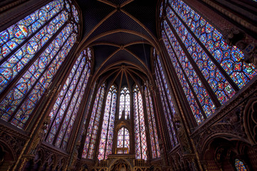 Obraz premium stained glass in Saint Chapelle - Paris