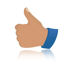 Thumb up vector icon 
