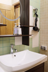 Interior of a hotel bathroom