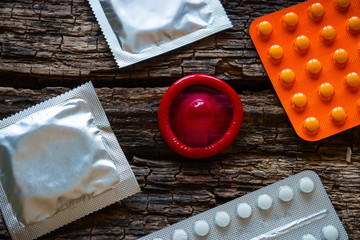 contraceptive condoms and birth control pills