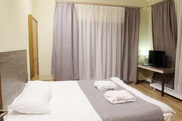 interior bedroom in the hotel