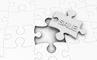 Fototapeta premium Jigsaw Puzzle