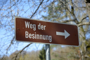 Weg der Besinnung