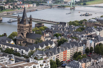cologne with a view from above