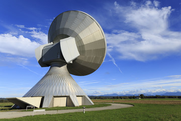 A satellite dish in Bavaria Germany