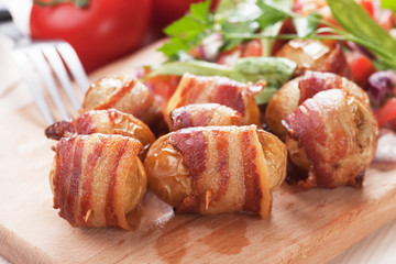 Bacon and potato rolls