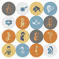 Happy Mothers Day Icons