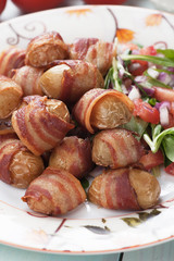 Bacon and potato rolls