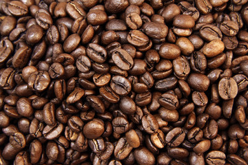 Coffee beans background