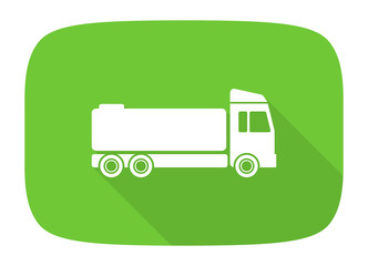 truck flat design modern icon