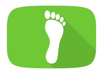 foot flat design modern icon