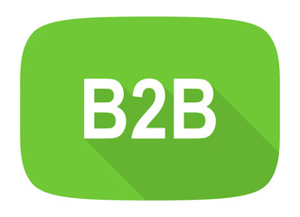 b2b flat design modern icon