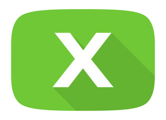 Obraz premium cancel flat design modern icon