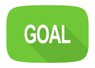 goal flat design modern icon