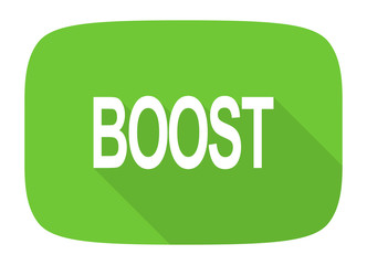 boost flat design modern icon