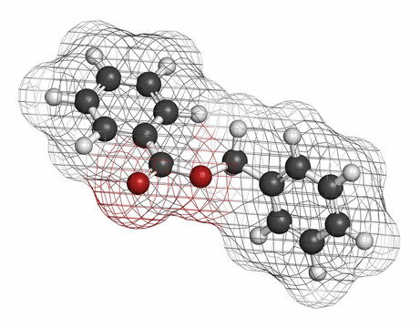Benzyl benzoate drug molecule. Used as acaricide, scabicide, etc