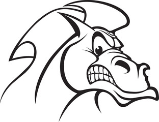 A cartoon Horse Head. Vector and high resolution jpeg files available.