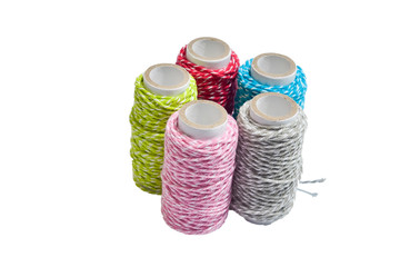 Thread on white isolated background